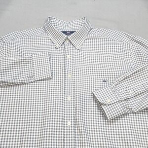 Vineyard Vines Slim Fit Tucker Shirt Men's XXL Gingham Check‎ Long Button Down